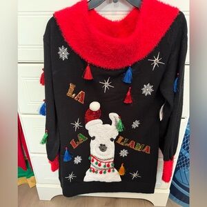 Ugly Christmas sweater. Size S. Long length.